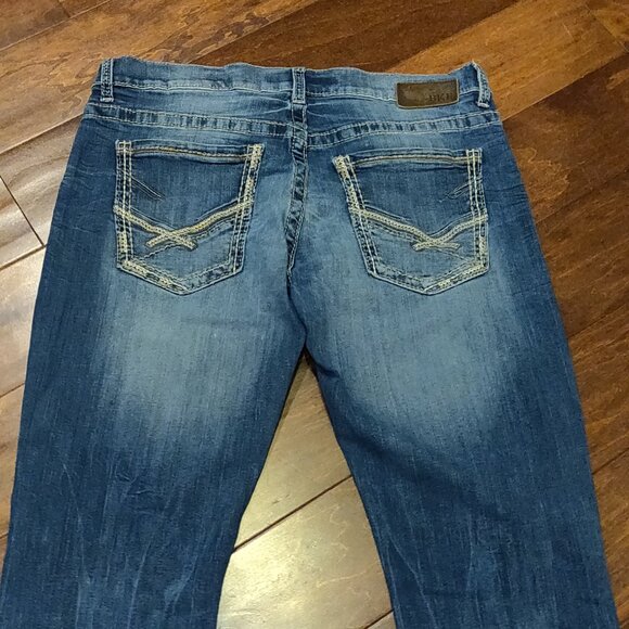 BKE Carter Straight Leg Distressed Denim Jeans Men's 36L - Picture 4 of 6